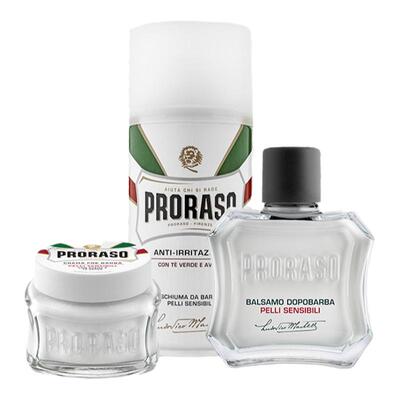 PRORASO剃须泡沫三件套湿剃组合