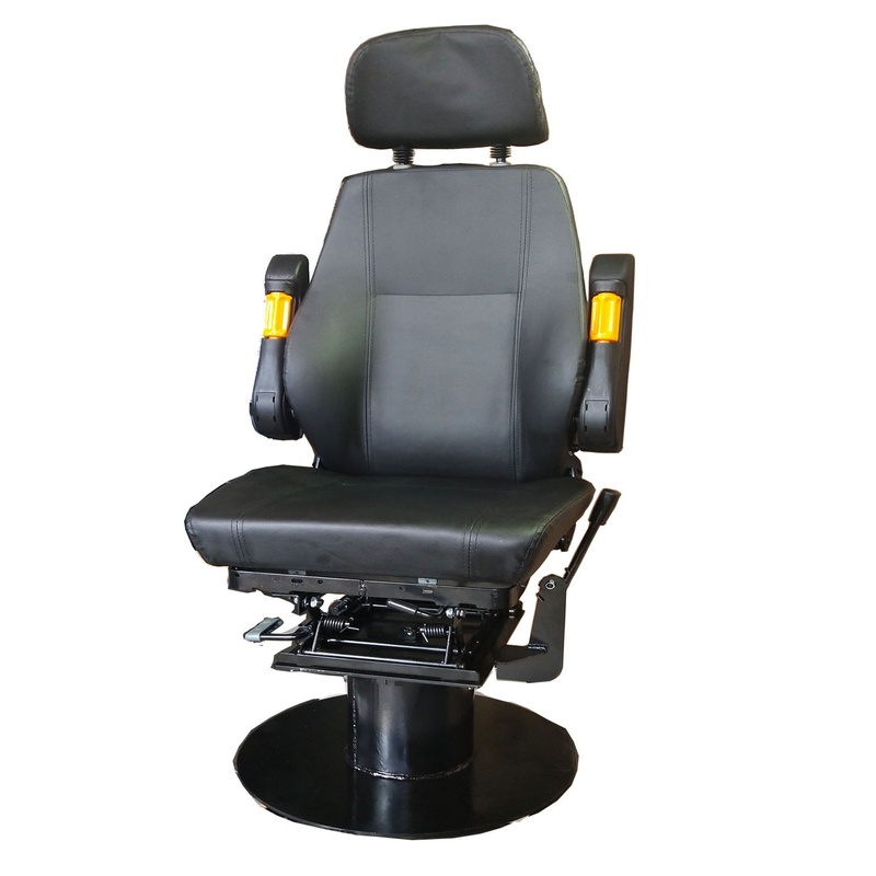 厂家供货地铁维修电动工程车座椅 轨道检修车驾驶员旋转升降座椅