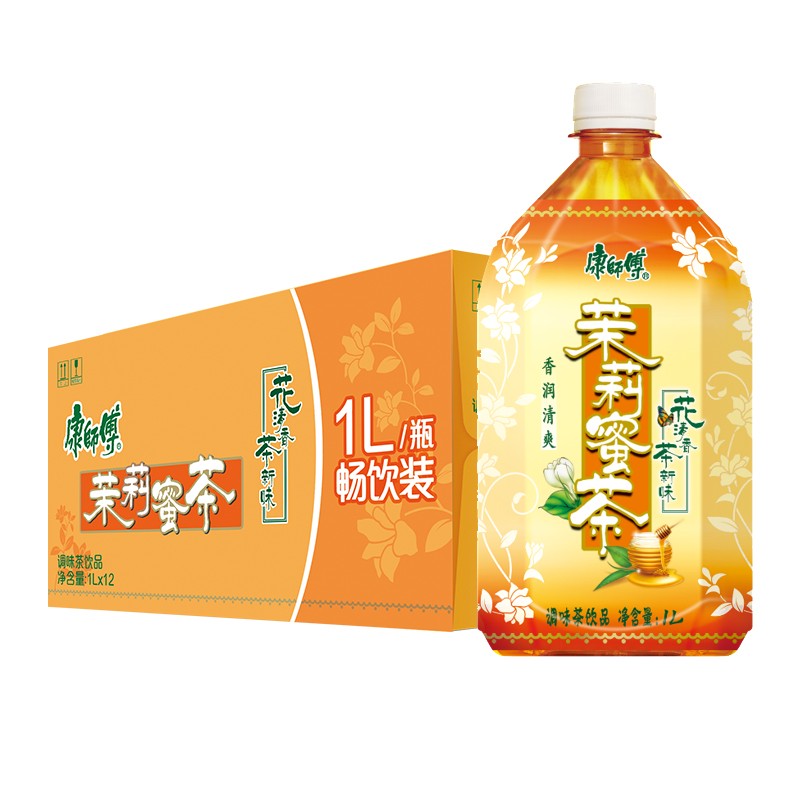 康师傅茉莉蜜茶1L装家庭畅享装