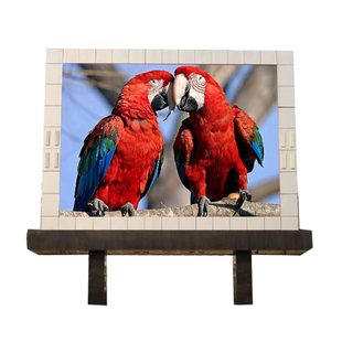 户外LED全彩显示屏p2.5p4p53裸眼3D室防水高清立柱电子广告大屏幕