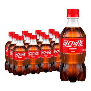 可口可乐汽水300ml*12瓶迷你小瓶装夏日休闲碳酸饮料肥宅快乐水