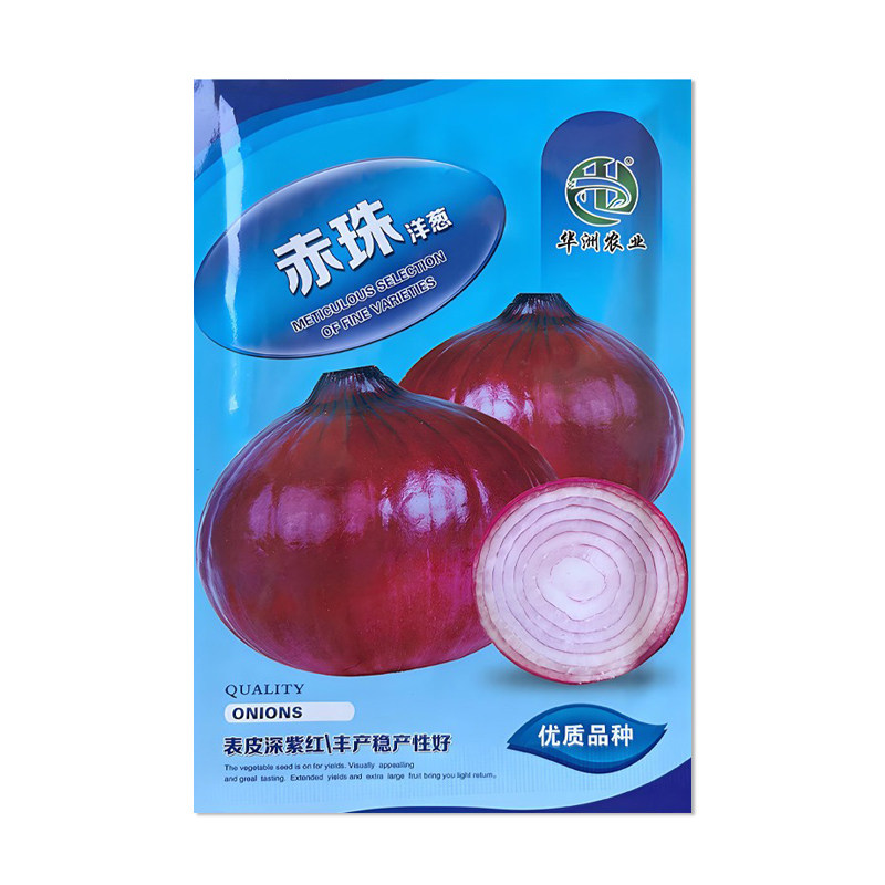 华洲赤珠洋葱种子紫皮红皮