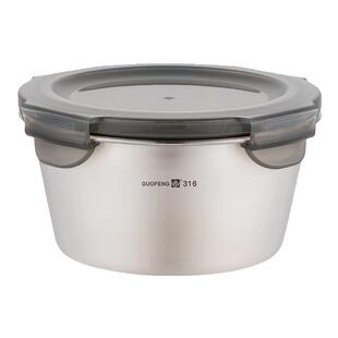 食品级316不锈钢密封猪油罐家用大容量可放冰箱储存专用带盖油碗