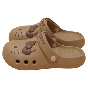 Kitty猫儿童洞洞鞋女童2026新款EVA外穿防滑防臭亲子两穿厚底凉鞋