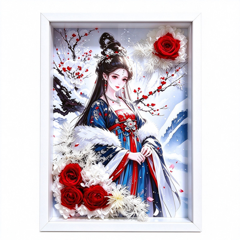 永生花相框成品节日礼物