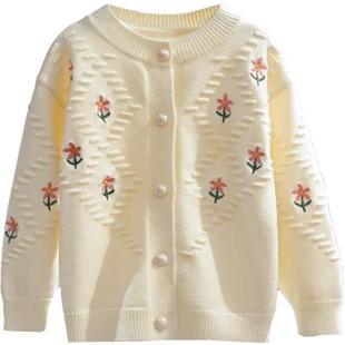 女童开衫毛衣小香风外套6到12岁春秋款公主风8洋气2025新款春季潮