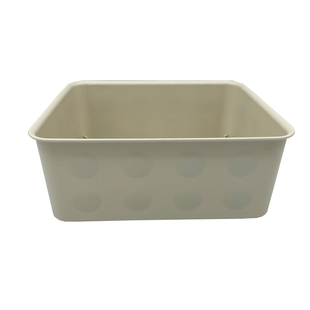 包邮宜家代购NOJIG诺伊格收纳盒塑料米色桌面杂物抽屉文具整理盒