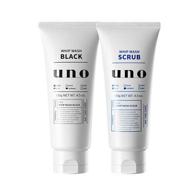 【2支装】吾诺uno男士专用去油洗面奶控油祛痘黑头收缩毛孔洁面乳