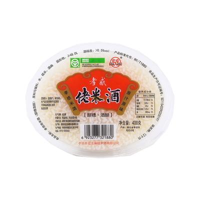 宏龙孝感米酒400gx6盒