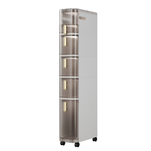 卫生间置物架浴室夹缝收纳柜厕所马桶侧边窄缝垃圾桶厨房储物柜子