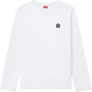 KENZO 25秋冬新品 女士海棠花BOKE 2.0宽松版型长袖T恤衫新年