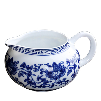 家用青花瓷分茶器茶匀杯