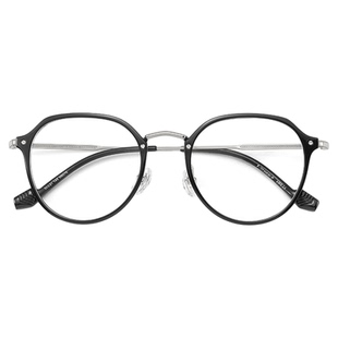 专业配高级感冷茶色眼镜近视女可选蔡司镜片配度数轻眼镜框镜架男