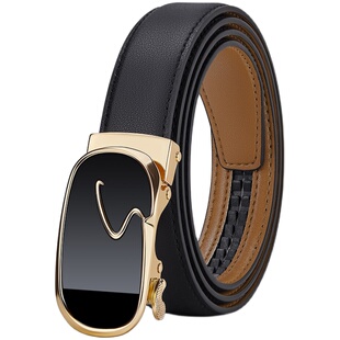 英皇保罗皮带女士真皮2026新款时尚商务腰带女装饰自动扣牛皮裤带