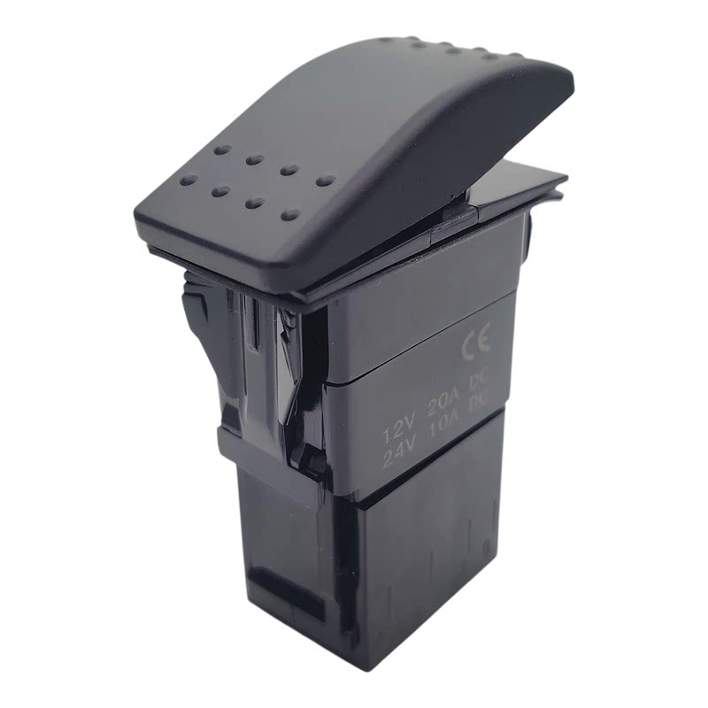 三脚三档自锁汽车开关改装件房车游艇船型翘板无灯通用12V24V新品