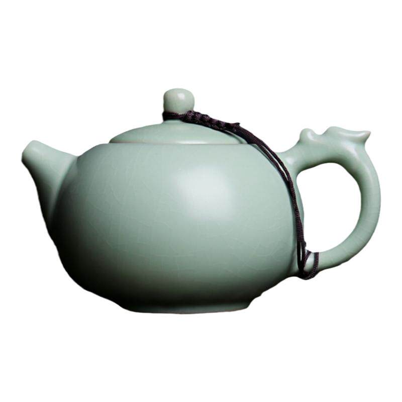 汝窑茶壶开片可养陶瓷西施壶冰裂功夫茶具哥窑茶水分离泡茶壶单壶