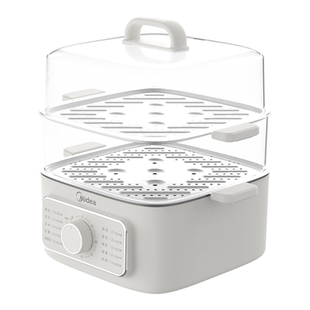 美的电蒸锅家用三层多功能蒸煮一体多层早餐机大容量煮锅2026新款