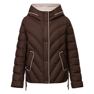 【长白山鹅绒】Koradior珂莱蒂尔商场同款冬季经典连帽短款羽绒服
