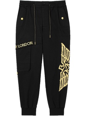 印花时尚休闲烫金BOYLONDON长裤