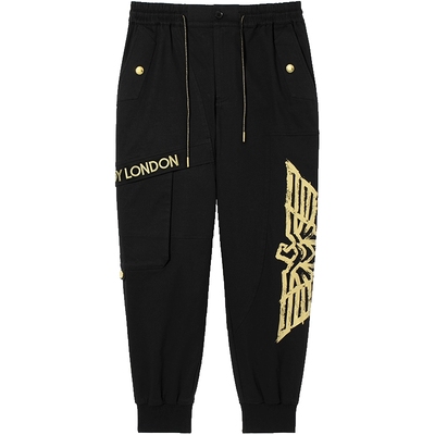 印花时尚休闲烫金BOYLONDON长裤