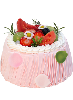 春野绘梦法式动物奶油生日蛋糕