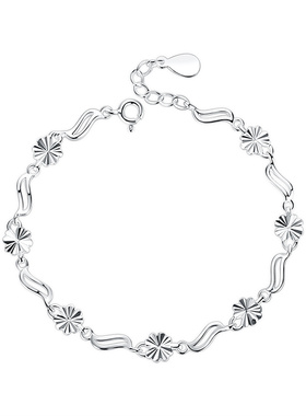 小众纯银情侣礼物手链送女友