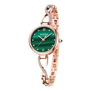 【新年礼物】Rarone雷诺小蛮腰手表女手链轻奢石英腕表绿表送女友
