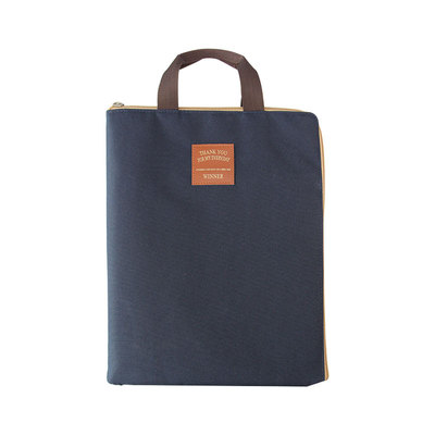 手提a4帆布文件包ipad补习袋商务