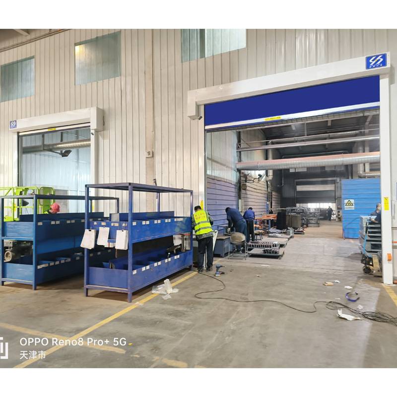 恒通快速卷帘门 车间防尘高速自动升降感应PVC软帘快速卷帘门