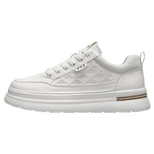 男鞋2026新款春季潮流百搭时尚休闲鞋男士板鞋耐磨增高透气小白鞋