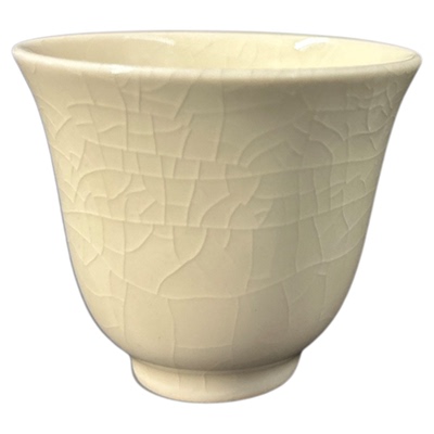 漳州窑冰裂开片铃铛杯