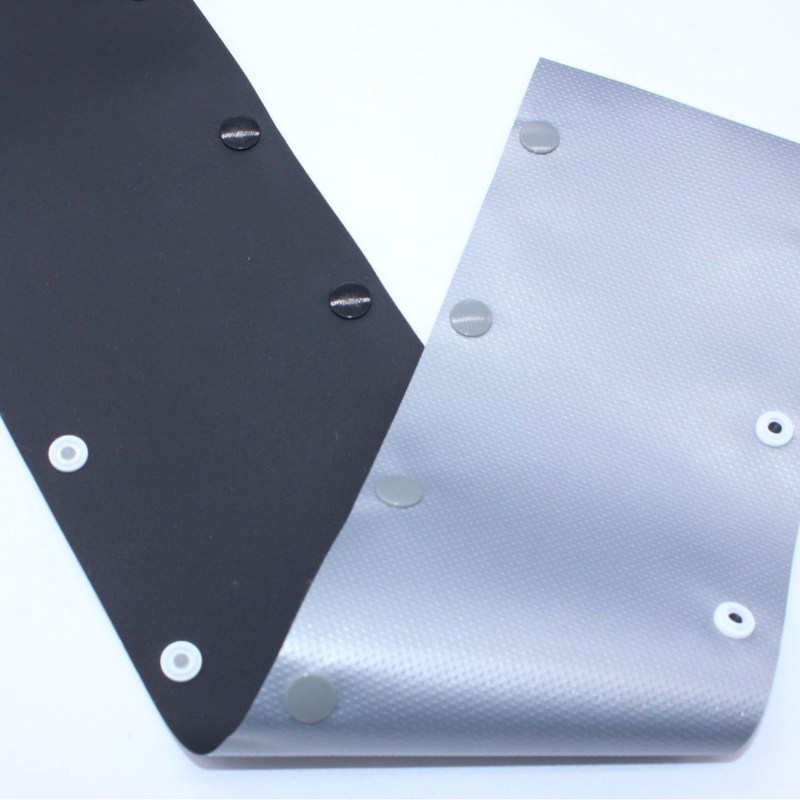 环保阻燃扣式结束带扣式套管钮扣保护带PC-60PC-80WB-60WB-80银黑