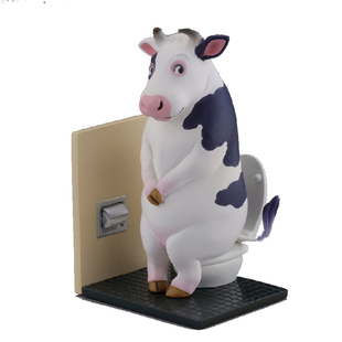 日本进口正版moniQ动物上厕所盲盒摆件考拉猩猩奶牛小鸟摆件