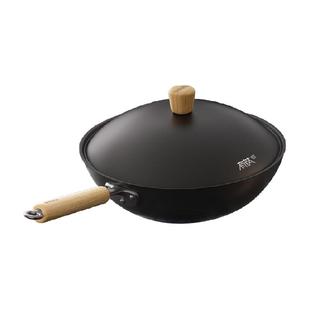 苏泊尔有钛铁不粘炒锅精铁无涂层家用炒菜锅免开锅电磁炉燃气通用