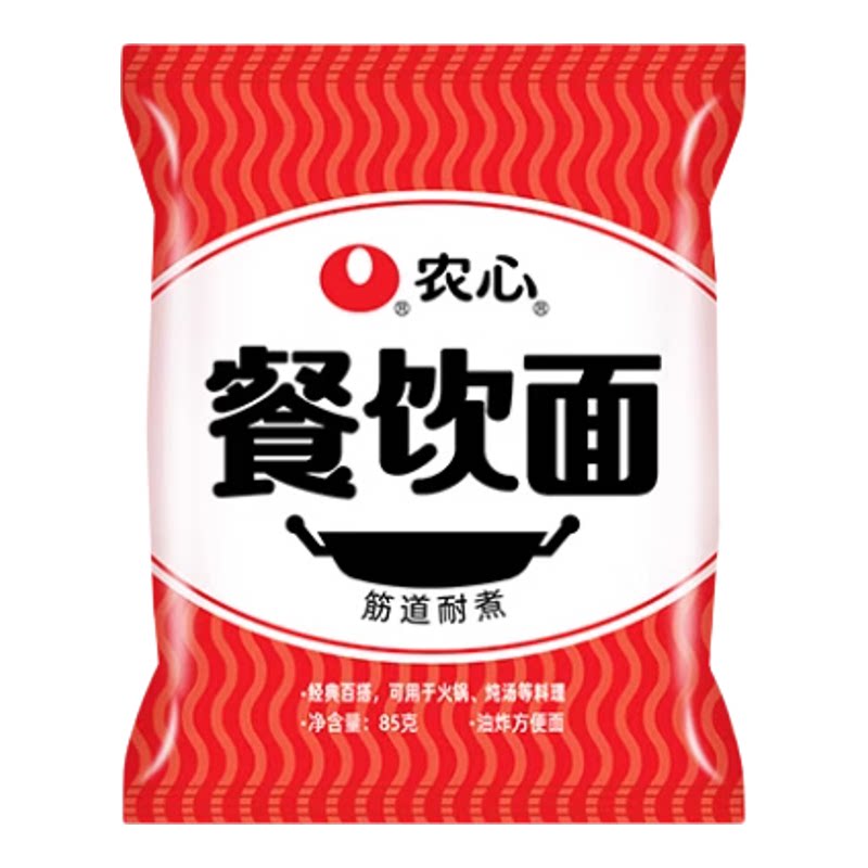 农心餐饮面油炸面饼整箱装火锅炖汤用商用无料包85g*5袋多规格
