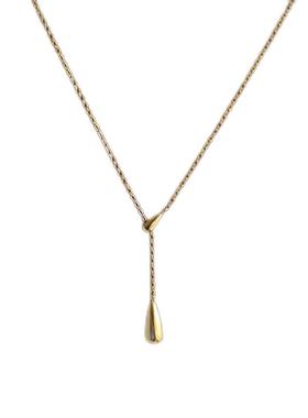 钛钢钛钢O型链女士水滴项链