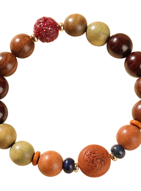 檀木手链女把玩盘玩生肖手串