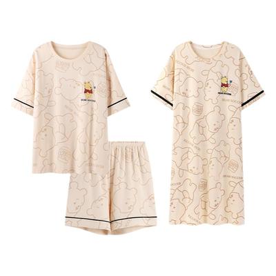 夏季薄款女士纯棉睡衣