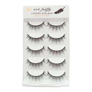 诗诺媚眼睫毛3D124交叉款纤长型假睫毛裸妆浓密12到13mm长