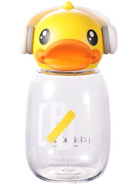小黄鸭tritan350ml摇滚鸭嘴可爱
