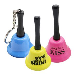 金属手摇铃铛上课铃叫人唤人铃直播铃铛早教铜铃铃铛餐厅摇铃响声