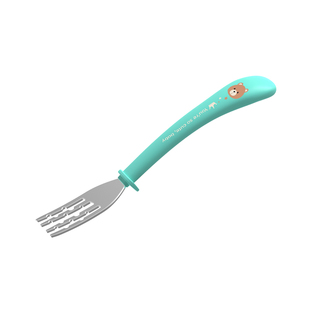 albo儿童不锈钢叉勺套装宝宝学吃饭训练勺子叉子餐具婴儿辅食碗勺