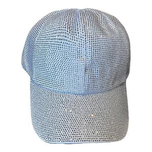 韩版重工水钻棒球帽显脸小遮阳