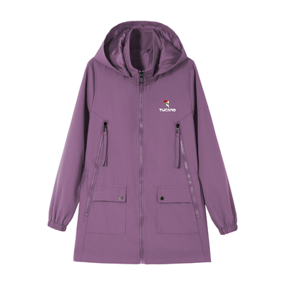 啄木鸟中长款外套女春秋季2025新款中年妈妈百搭上衣休闲时尚风衣