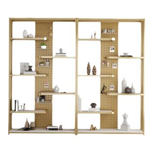 轻奢产品展示架多层化妆品货架办公室隔断架摆件陈列架落地置物架