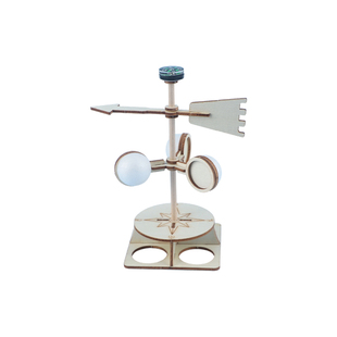 自制风向标测风仪手工拼装diy材料包风力风向计风速仪科技小制作拼装儿童小学生科学小实验STEAM教育教具学具