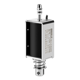 强力贯穿推拉式电磁铁直流12V24V长行程推杆伸缩微型迷你吸合开关