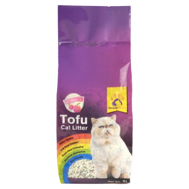 猫砂豆腐猫砂彩虹猫砂吸水快结团可冲厕易溶水