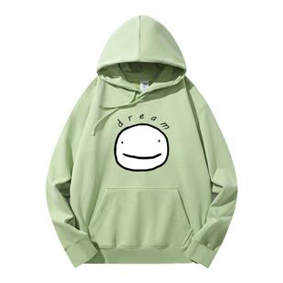 dream同款衣服连帽卫衣我的世界大神加绒帽衫男青少年潮流外套冬