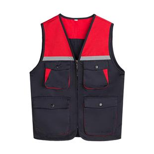 工作服马甲定制工装修公司马甲工人施工地劳保广告活动背心印logo